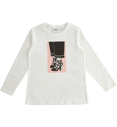 Girl¿s cotton t-shirt from 8 to 16 years old iDO PANNA-0112