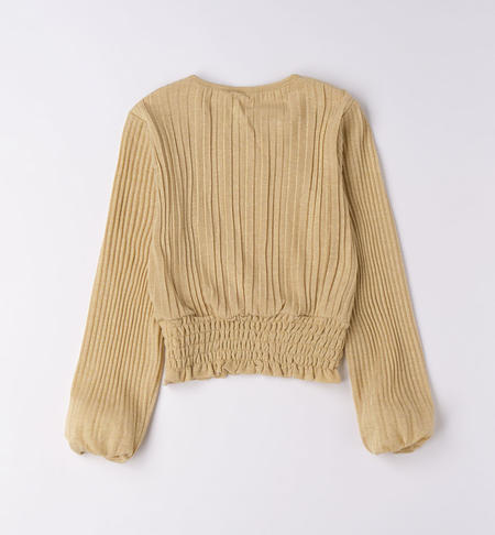 Maglietta ragazza lurex da 8 a 16 anni iDO ORO-1154