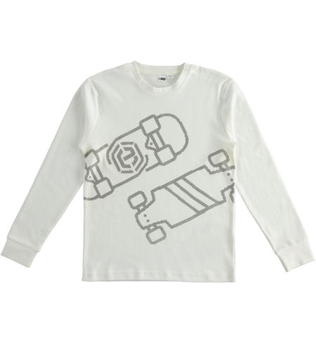 Boy t-shirt with front print  from 8 to 16 years by iDO PANNA-0112