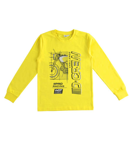 Boy crewneck t-shirt  from 8 to 16 years by iDO GIALLO-1444