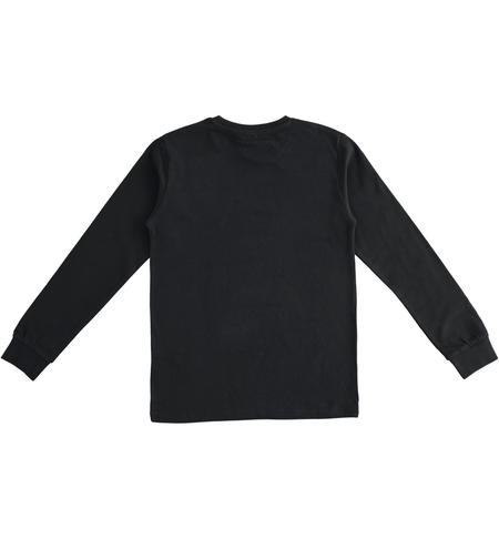 Boy crewneck t-shirt  from 8 to 16 years by iDO NERO-0658