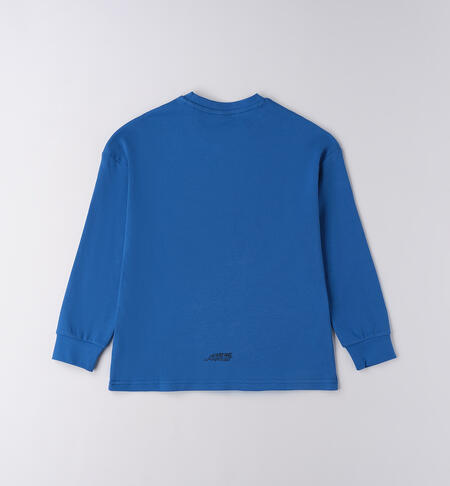Boy's crew neck T-shirt TURCHESE-3743