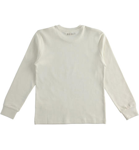Maglietta ragazzo in cotone - da 8 a 16 anni iDO ECRU-0124