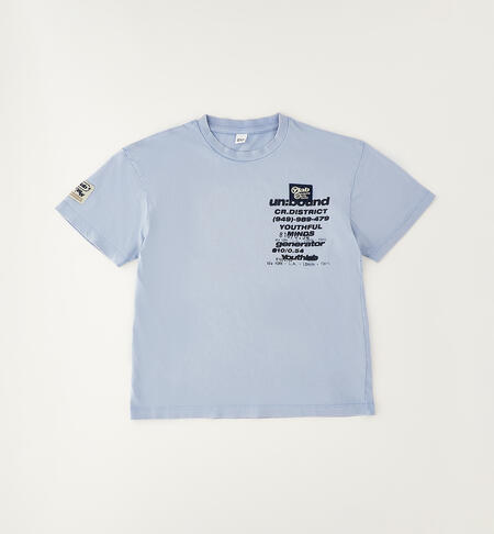 Boys' cotton T-shirt BLUE