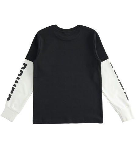 Long sleeve boy t-shirt  from 8 to 16 years by iDO NERO-0658
