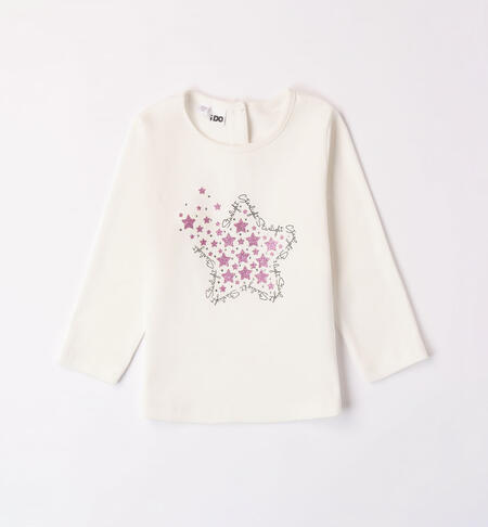 iDO star T-shirt for girls aged 9 months to 8 years PANNA-0112