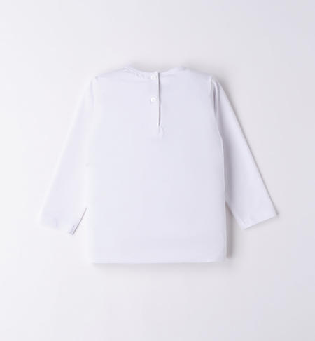 iDO zebra T-shirt for girls from 9 months to 8 years BIANCO-0113