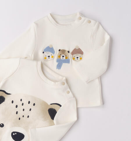 Magliette bimbo neonato PANNA-0112