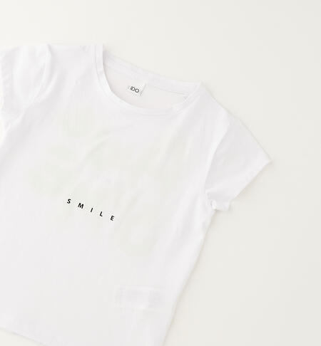 Girls' T-shirt BIANCO-0113