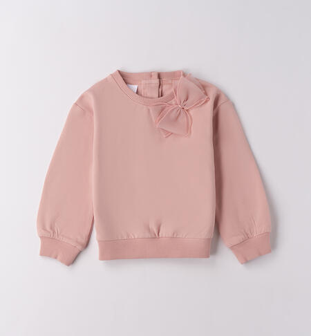 Maglioncino bambina con fiocco LIGHT PINK-2921