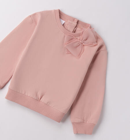 Maglioncino bambina con fiocco LIGHT PINK-2921