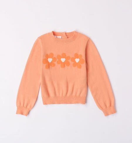 iDO jumper with small flowers for girls aged 9 months to 8 years MELON-1933
