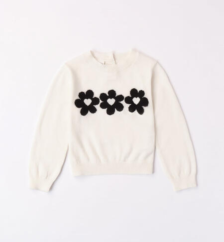 iDO jumper with small flowers for girls aged 9 months to 8 years PANNA-0112