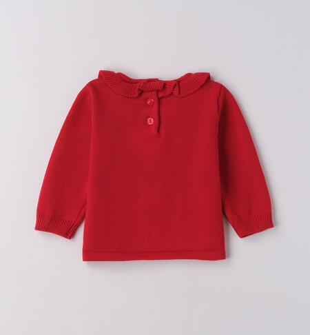 Maglioncino natalizio neonata ROSSO-2253