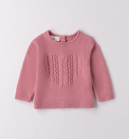 Maglioncino per neonata ROSA ANTICO-2748