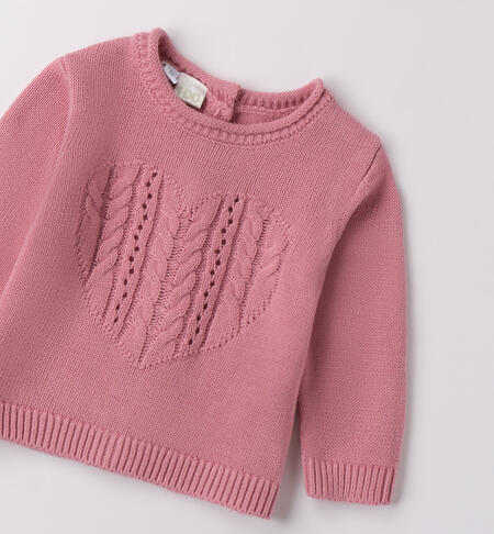 Maglioncino per neonata ROSA ANTICO-2748