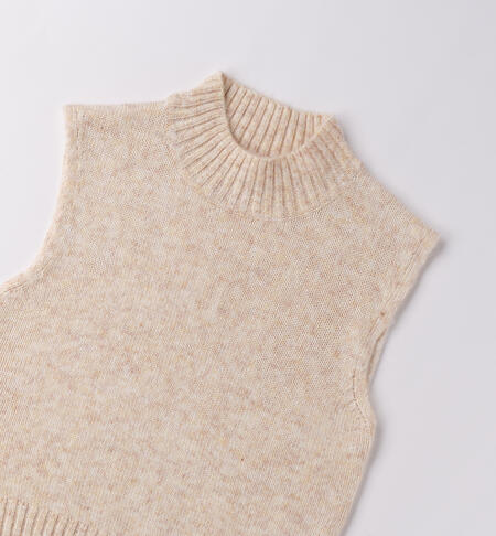 Maglioncino ragazza BEIGE MELANGE-8938