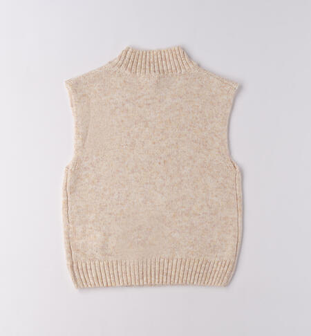 Maglioncino ragazza BEIGE MELANGE-8938