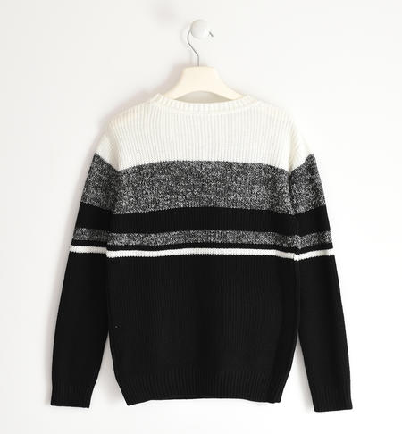 Striped boy sweater  from 8 to 16 years by iDO NERO-0658