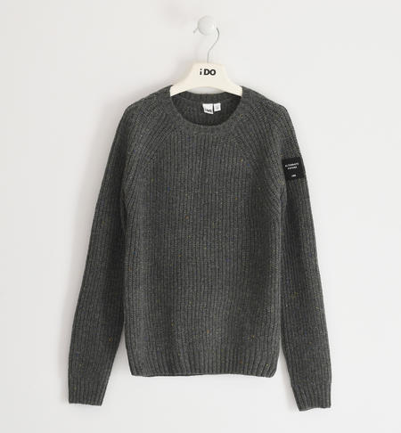 Boy¿s tricot sweater  from 8 to 16 years by iDO BROWN MELANGE-8964