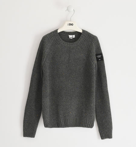 Maglioncino ragazzo in tricot - da 8 a 16 anni iDO BROWN MELANGE-8964