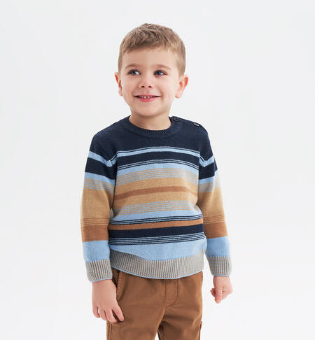 iDO striped jumper for boys aged 9 months to 8 years NAVY-3885