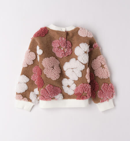Maglione bambina iDO MARRONE MELANGE-8901