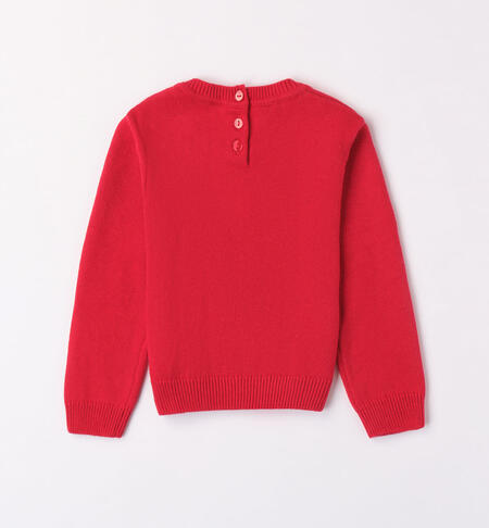 Maglione bambina natalizio da 9 mesi a 8 anni iDO ROSSO-2253
