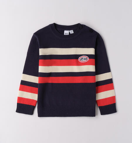 Maglione bambino a righe BLU