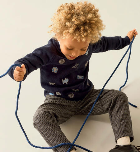 Maglione bambino girocollo BLU