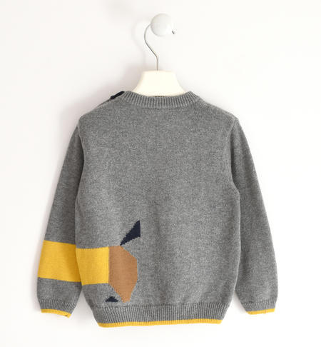 Winter sweater for boys from 9 months to 8 years iDO GRIGIO MELANGE-8970