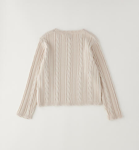 Maglione da bambina BEIGE-0434
