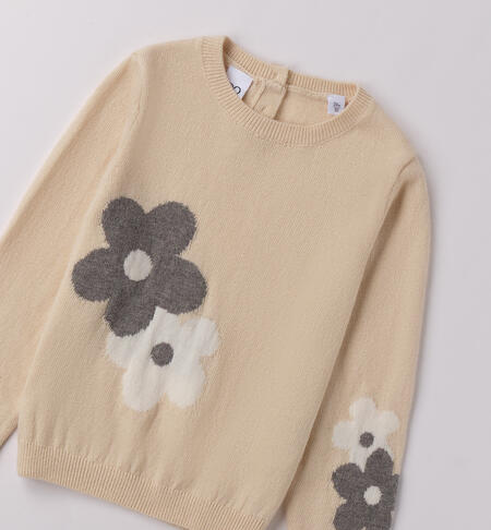 Maglione da bambina ECRU'-0154