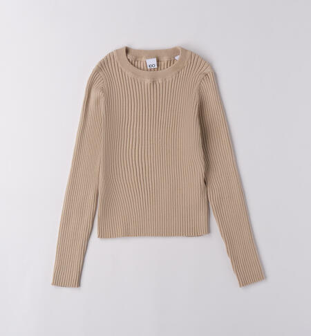 Maglione da ragazza BEIGE-0411