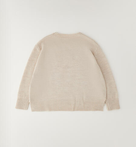 Maglione da ragazza BEIGE-0434