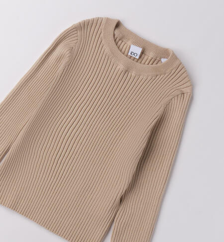 Maglione da ragazza BEIGE-0411