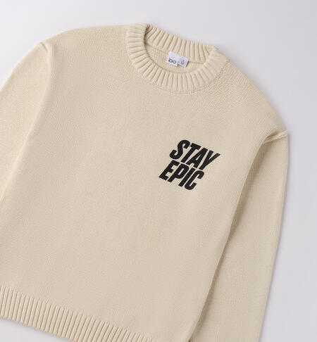 Maglione da ragazzo ECRU-0124