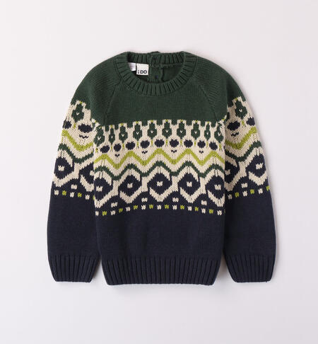 Boys' winter jumper GREEN