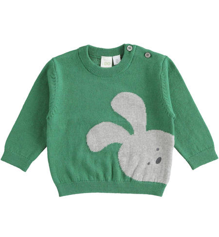 Maglione lana neonato  - da 1 a 24 mesi iDO VERDE-4734