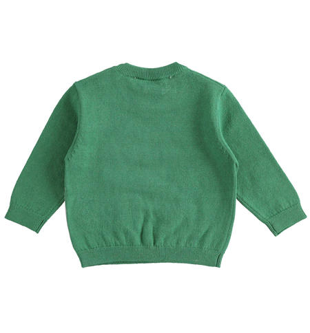Newborn baby wool sweater from 1 to 24 months iDO VERDE-4734