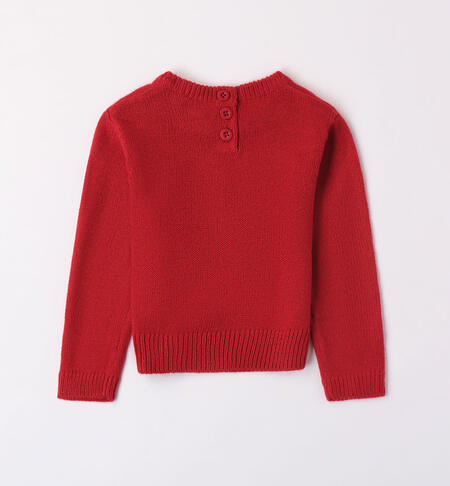 iDO Christmas jumper for girls from 9 months to 8 years ROSSO-2253