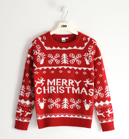 Maglione Natalizio Bambino Felpa Invernale - Fantasia Festiva, Girocollo, Per Bambini 2-6 Anni