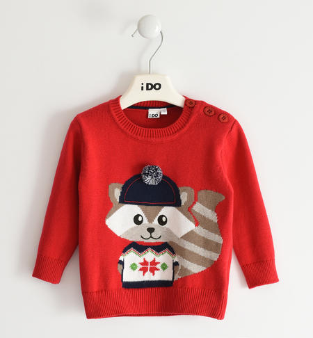 Maglione natalizio bambino - da 9 mesi a 8 anni iDO ROSSO-2253