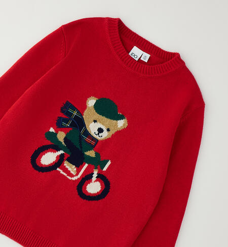 Maglione Natalizio bambino ROSSO-2253