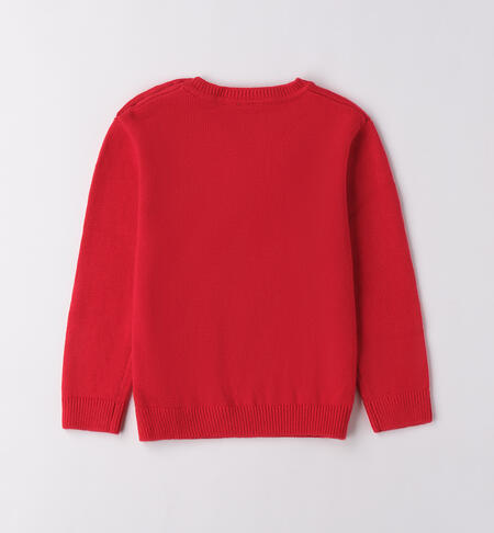 Maglione natalizio bambino ROSSO-2253
