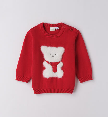 Maglione natalizio neonato ROSSO