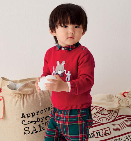 Baby Christmas Sweater RED