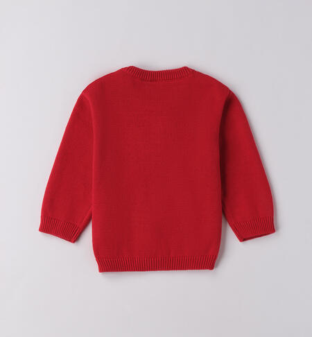 Maglione natalizio neonato ROSSO-2253