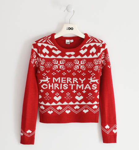 Girl Christmas sweater RED