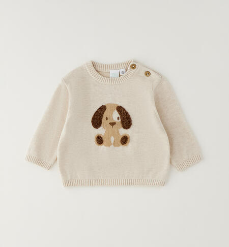 Maglione per bimbo BEIGE MELANGE-8830